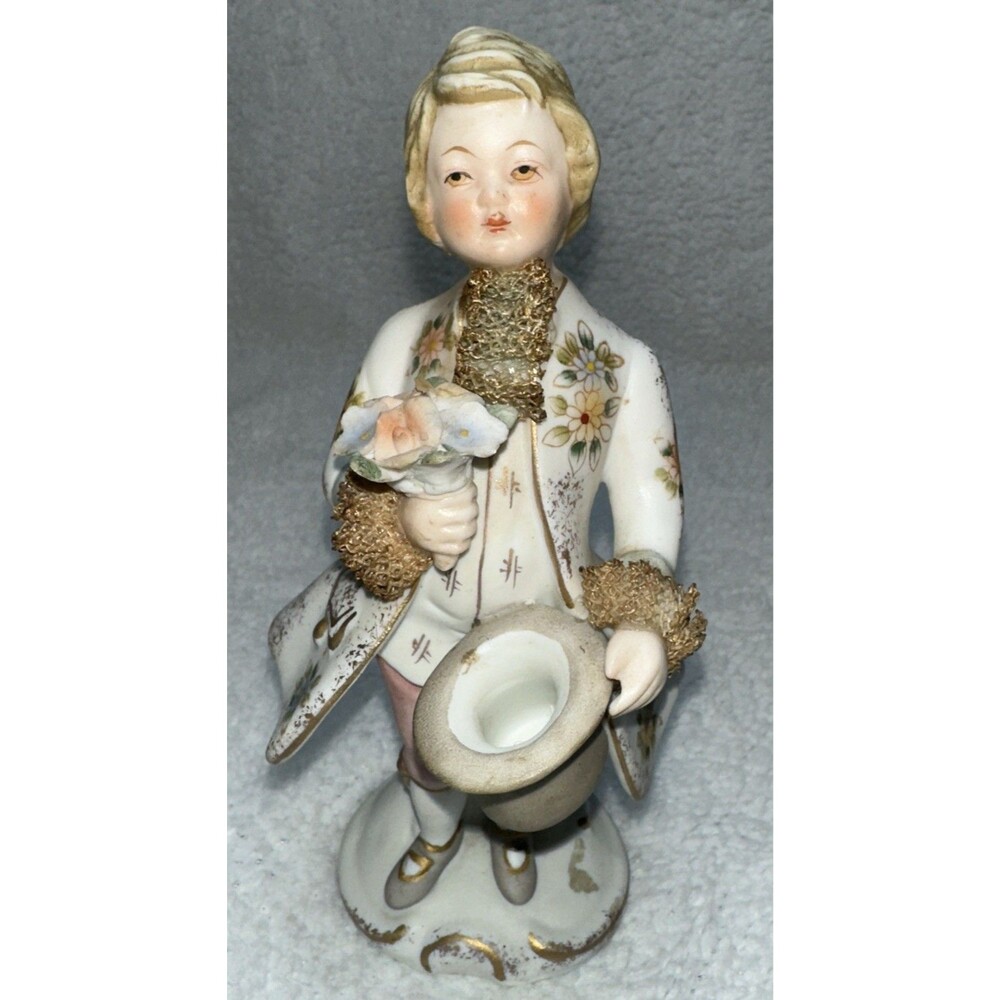 Vintage Andrea by Sadek Man Boy Porcelain Lace Figurine Limited Ed. 23/164 B25